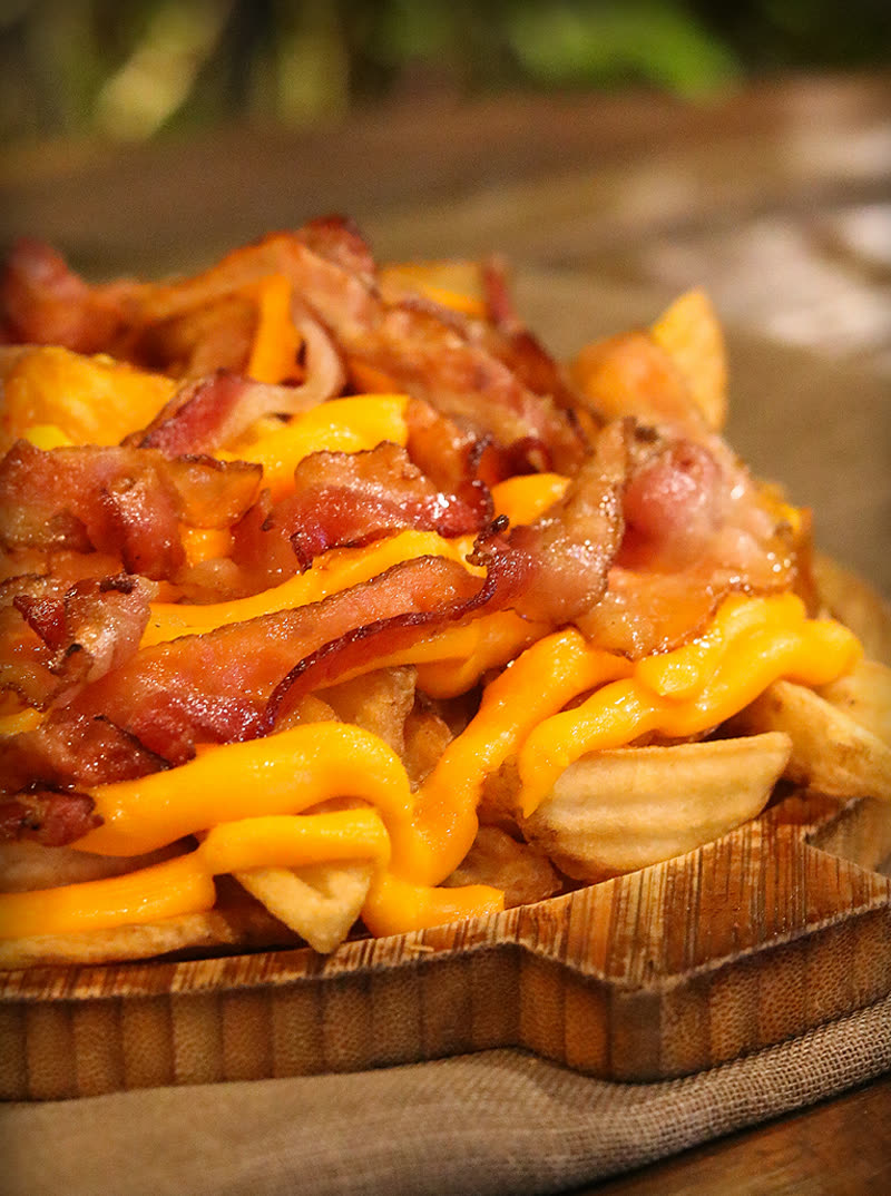 Fritas Cheddar e Bacon